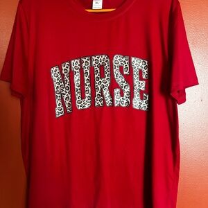 Red Graphic Nurse T-Shirt and Pink graphic nurse Tshirt!!